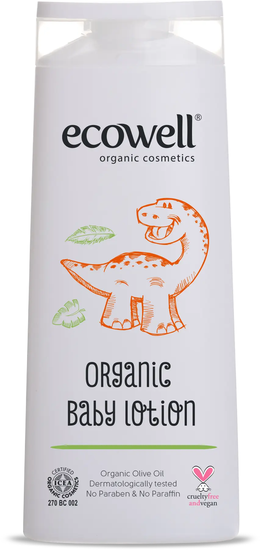 Organische Baby Lotion – Mit Olivenöl & Aprikosenöl – Sanfte Pflege | Ecowell