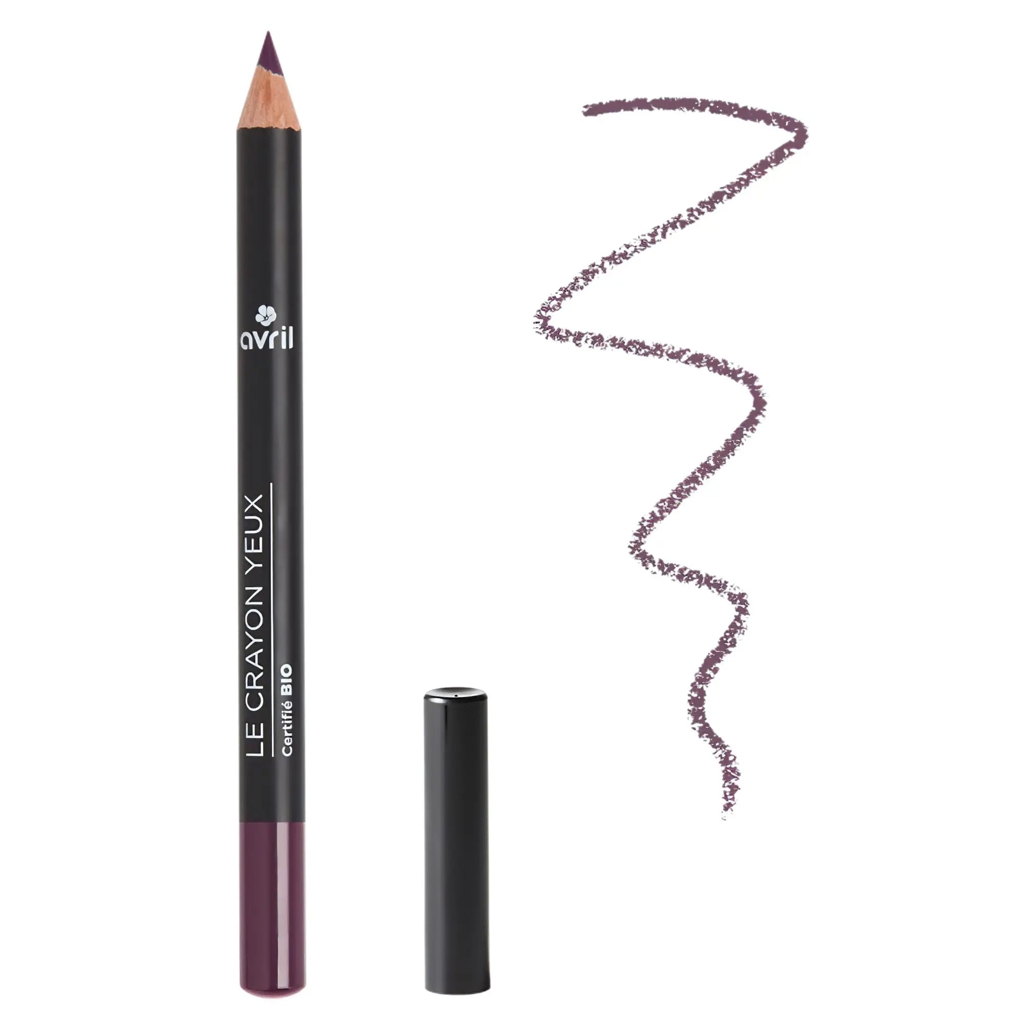 Eyeliner Stift Aubergine Nacré – Perlmutt-Aubergine – Feine, präzise Spitze | Avril