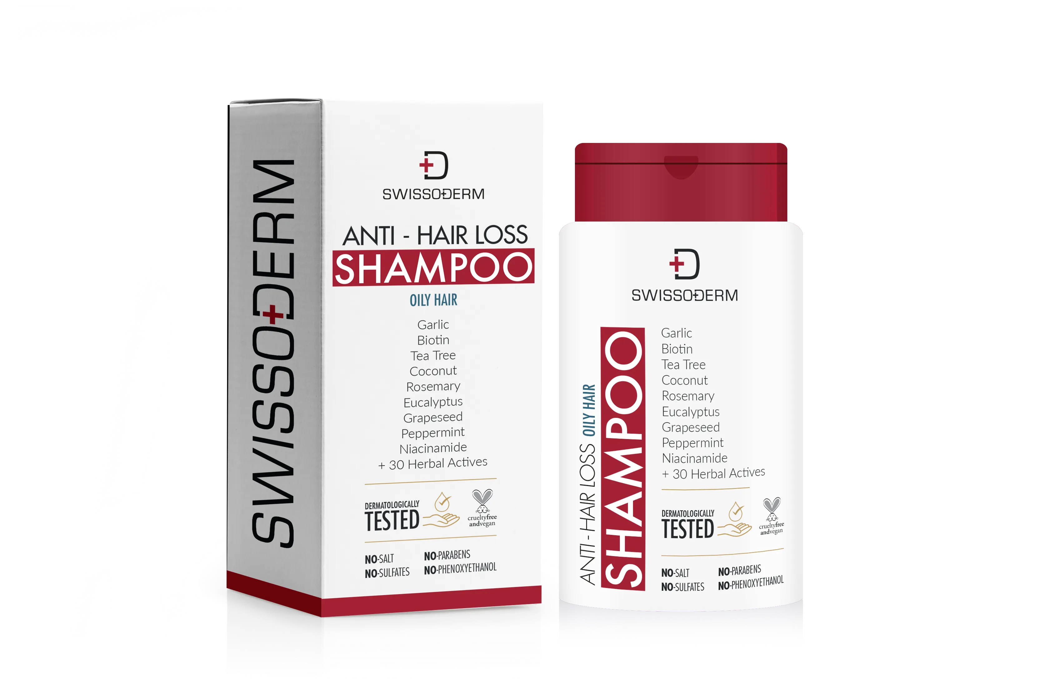 Anti-Haarausfall Shampoo Fettiges Haar – Biotin, Knoblauch & Teebaumöl – 300 ml