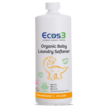Organischer Baby Weichspüler – Mit Aloe Vera – Sanfte Pflege 40 Waschladungen | Ecos3
