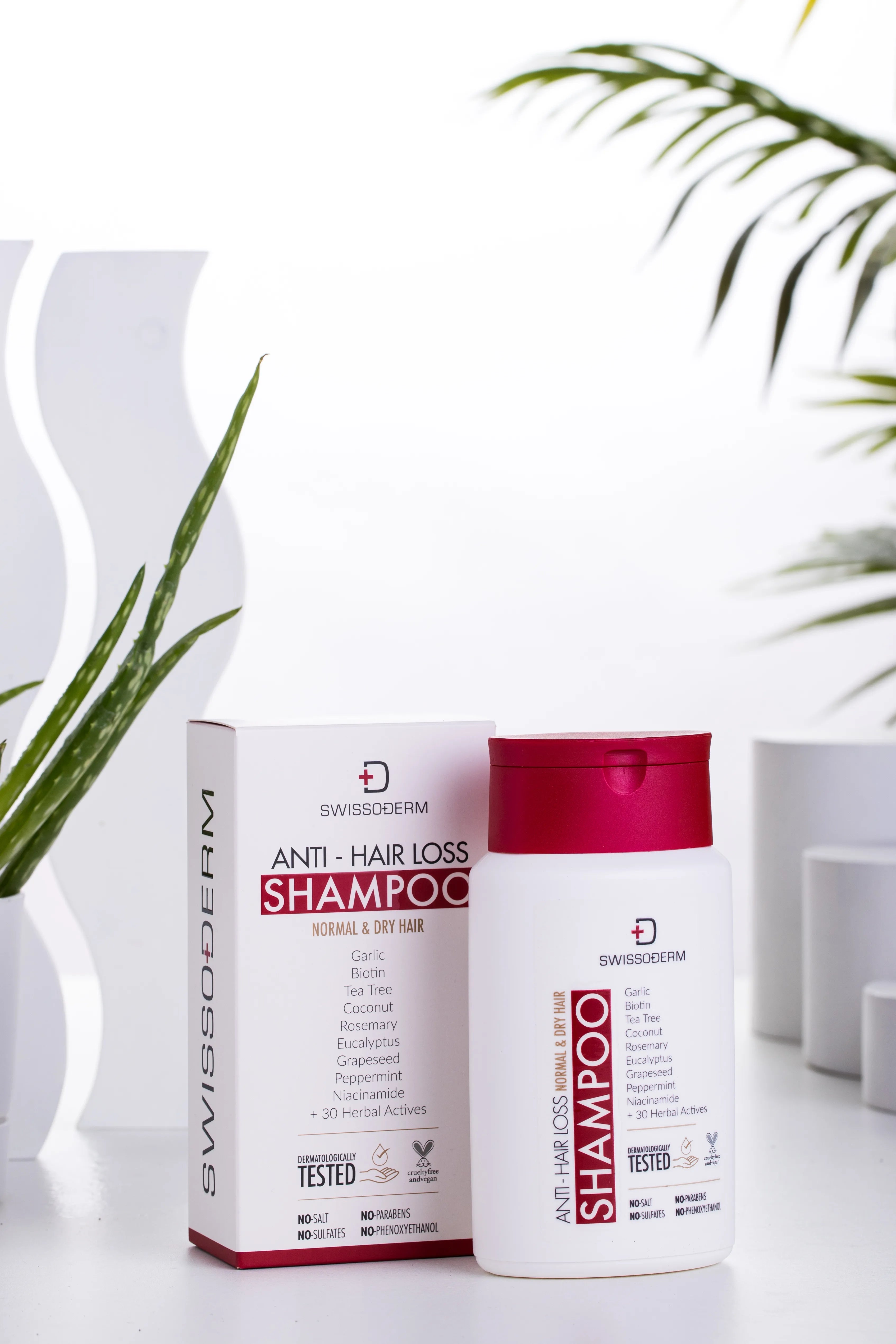 Anti-Haarausfall Shampoo Normal & Trockenes Haar – Biotin & 40 Kräuter – 300 ml