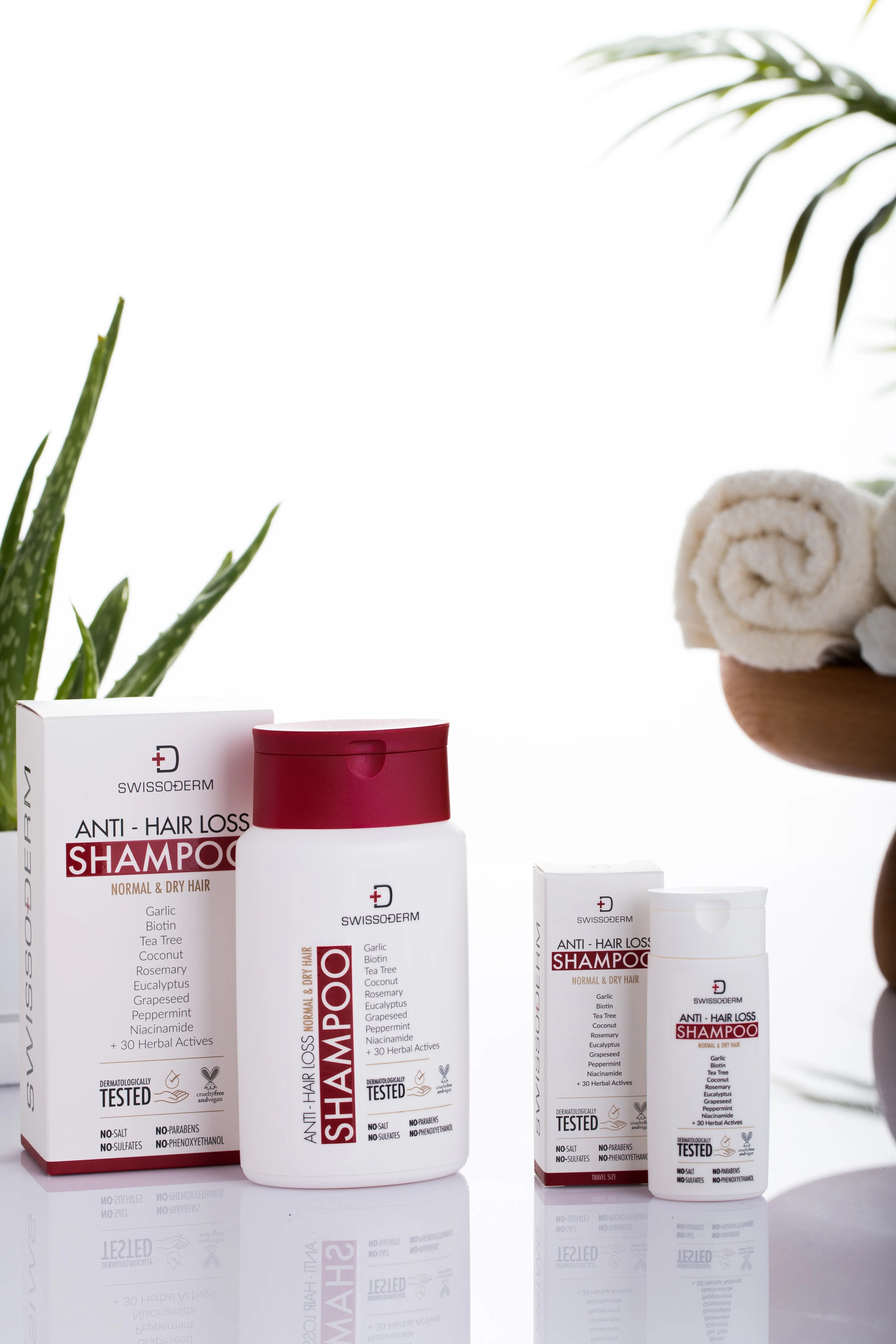 Anti-Haarausfall Shampoo Normal & Trockenes Haar – Biotin & 40 Kräuter – 300 ml