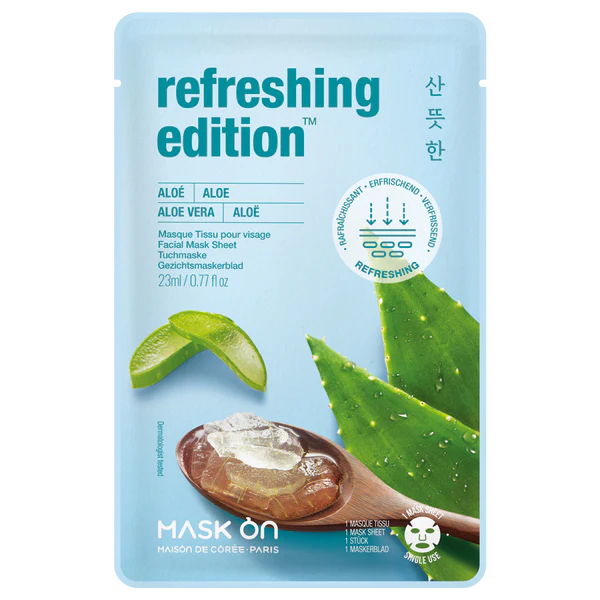 Aloe Vera Refreshing Tuchmaske – Ceramide & Doppel-Aloe – Beruhigend