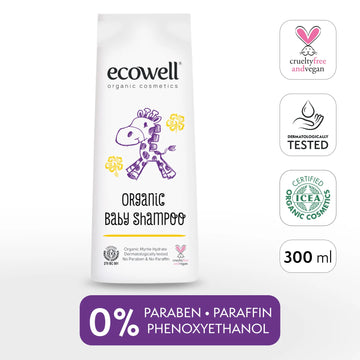 Organische Babyshampoo – Mit Orangenöl & Myrtenwasser – Sanfte Reinigung | Ecowell
