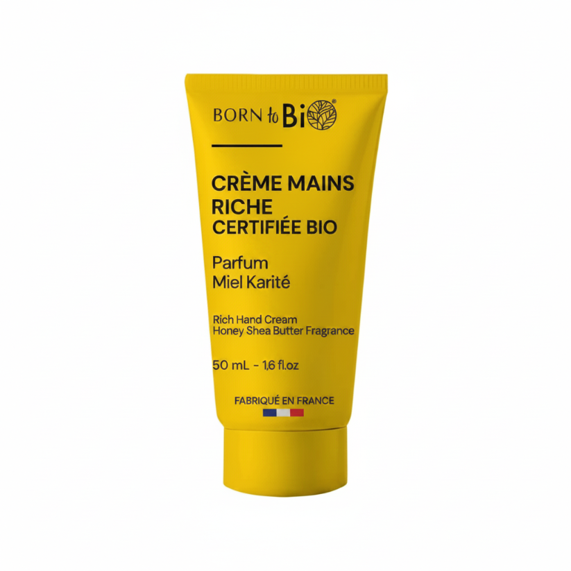 Bio Handcreme Reich – Honig & Sheabutter – Trockene Haut – COSMOS ORGANIC – 50 ml