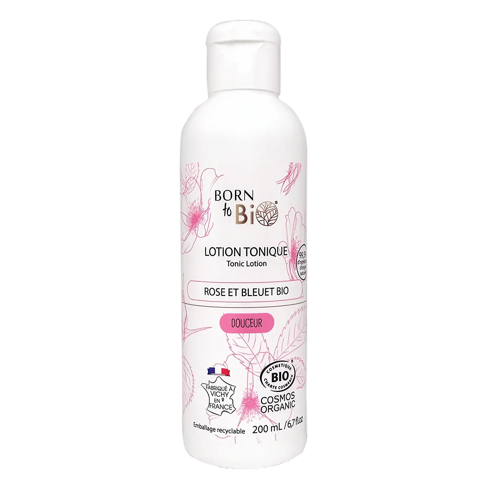 Bio Gesichtswasser Rose & Kornblume – Tonisierend – COSMOS ORGANIC – 200 ml