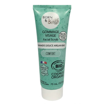 Bio Gesichtspeeling Süßmandel & Argan – Normale bis Trockene Haut – COSMOS ORGANIC – 75 ml