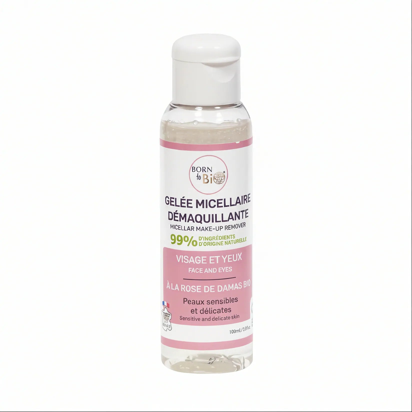 Bio Mizellen-Reinigungsgel – Damaszener Rose – COSMOS ORGANIC – 100 ml