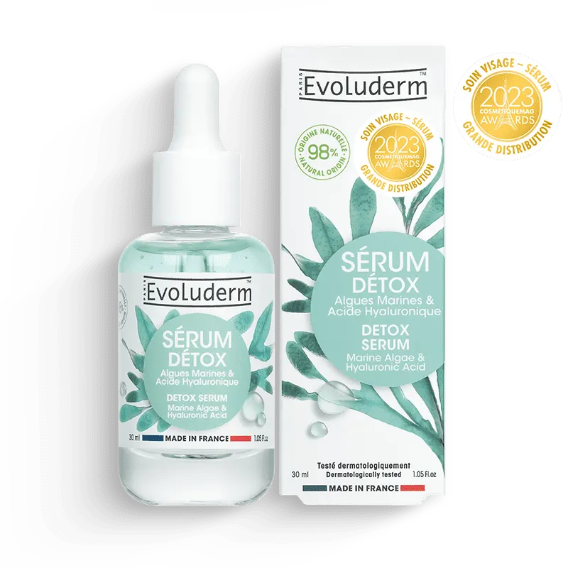 Detox Gesichtsserum Meeresalgen & Hyaluronsäure – Anti-Pollution – 30 ml