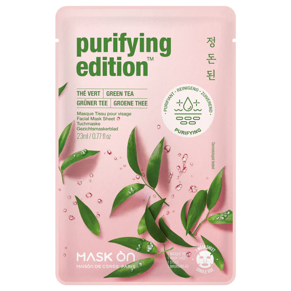 Green Tea Purifying Tuchmaske – Ceramide & Camellia Sinensis – Porenverfeinernd