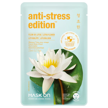 Lotus Flower Anti-Stress Tuchmaske – Peptid & Doppel-Lotus – Beruhigend