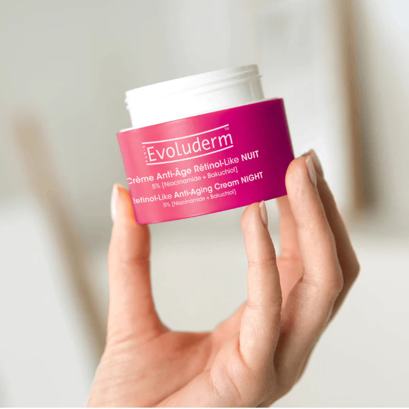 Anti-Aging Nachtcreme Bakuchiol & Niacinamide – Reife Haut – Vegan – 50 ml