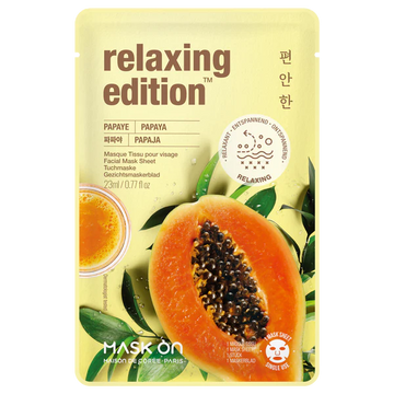 Papaya Relaxing Tuchmaske – Ceramide & Papaya-Extrakt – Aufhellend