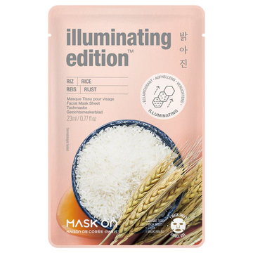 Rice Illuminating Tuchmaske – Niacinamide & Reisprotein – Strahlender Teint