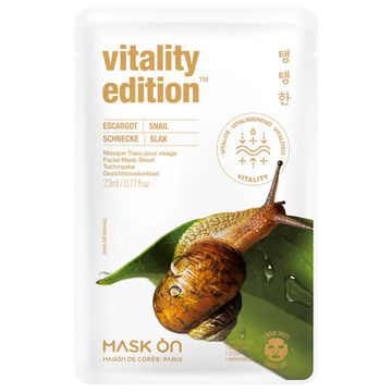 Snail Mucin Vitality Tuchmaske – Schneckensekret & Vitamin-Komplex – Anti-Aging