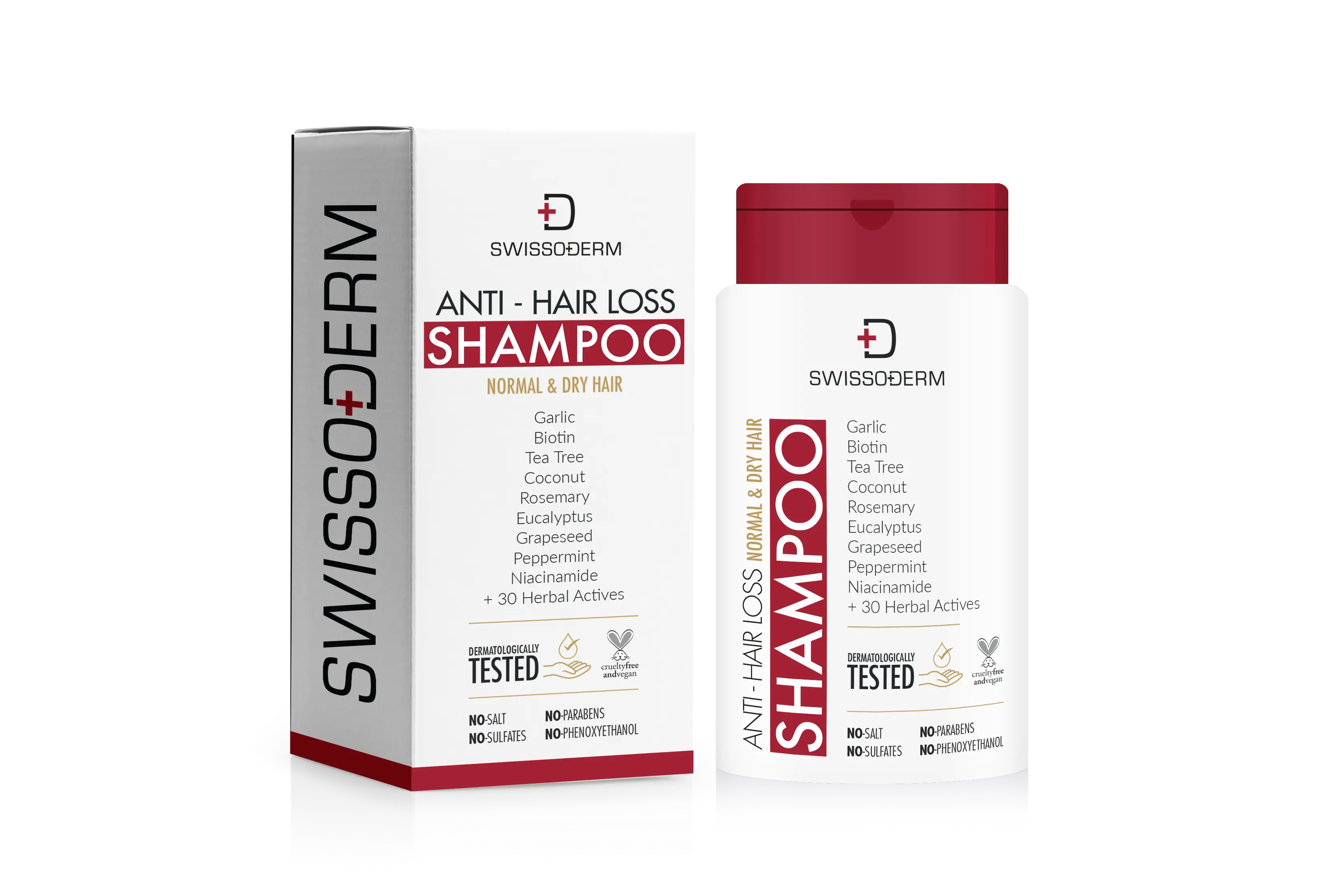 Anti-Haarausfall Shampoo Normal & Trockenes Haar – Biotin & 40 Kräuter – 300 ml