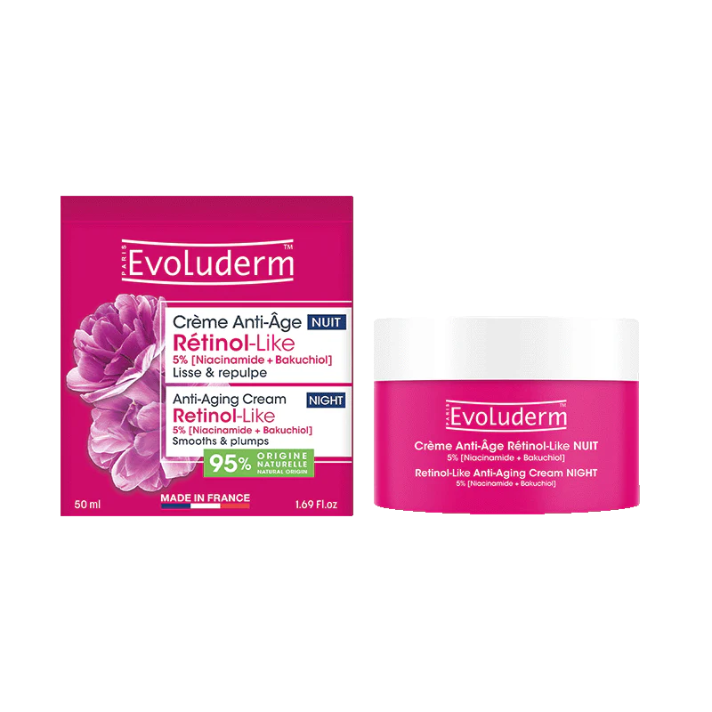 Anti-Aging Nachtcreme Bakuchiol & Niacinamide – Reife Haut – Vegan – 50 ml