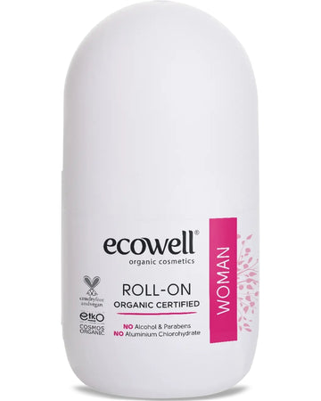 Organischer Deodorant Roll-on für Frauen – Aluminiumfrei – Mit Myrtenwasser & Aloe Vera | Ecowell
