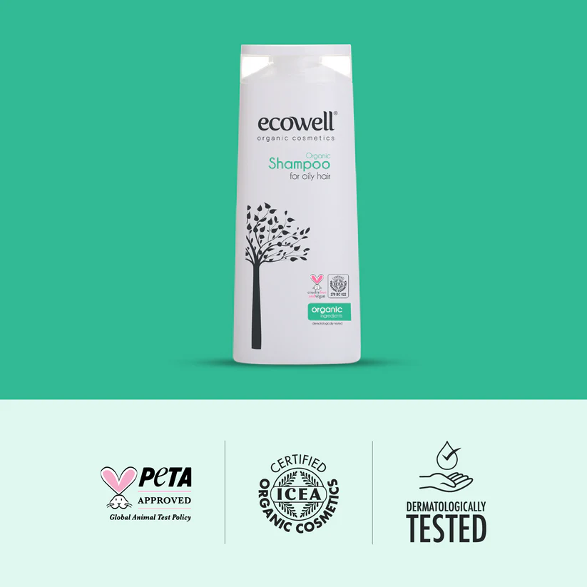 Organisches Shampoo – Für fettiges Haar – Mit Myrtenwasser & Aloe Vera | Ecowell