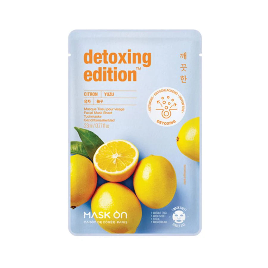 Yuzu Detox Tuchmaske – Vitamin C & Ceramide – Strahlender Teint