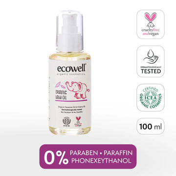Organisches Babyöl Ecowell 100ml Flasche