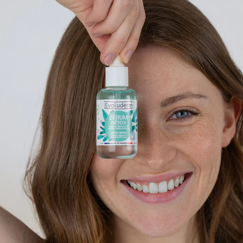 Detox Gesichtsserum Meeresalgen & Hyaluronsäure – Anti-Pollution – 30 ml